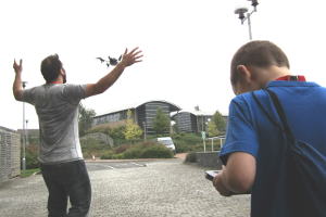pyconuk 2014 quadcopter about to crash