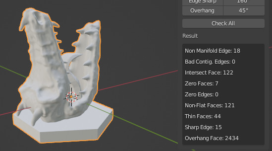 screenshot blender dragon head 3d print toolbox issues