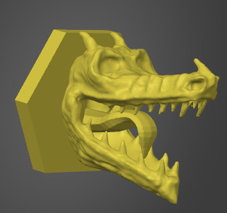 screenshot in prusa slicer of dragon head