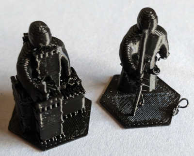 3D printed monk x2