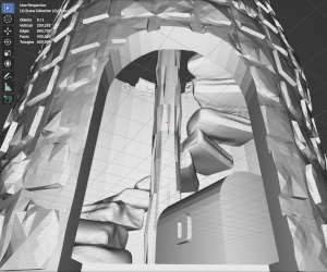 dice tower object in 3d