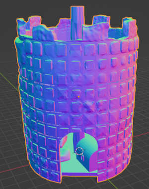 dice tower object in 3d