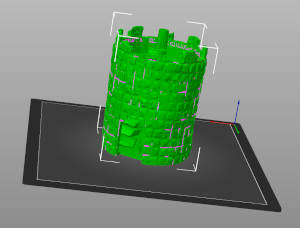 Prusa slicer dice tower object in 3d
