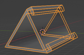 Character name holder model in blender