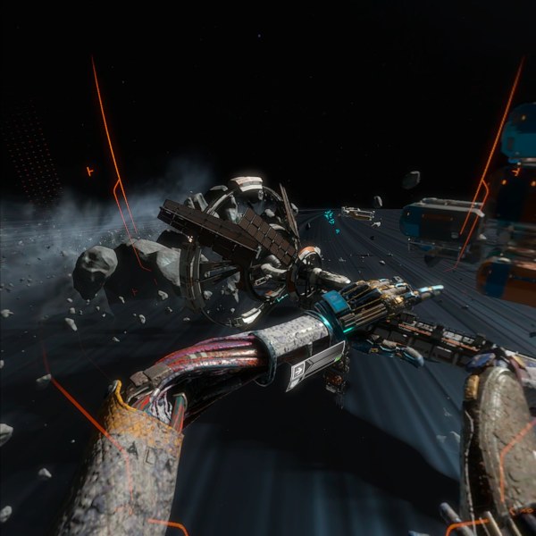 Lone Echo VR screen shot - corroded arms