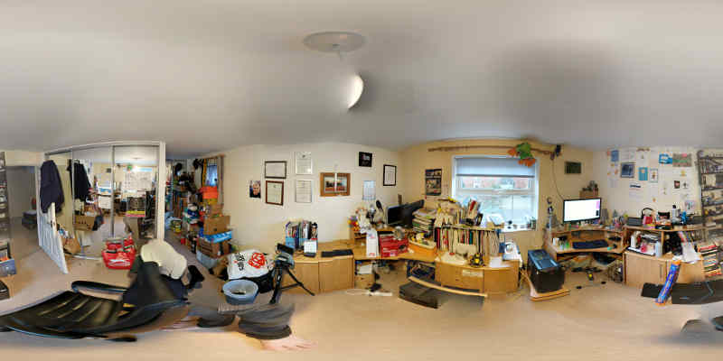 360 photograph of my home office taken with Pixel Blue