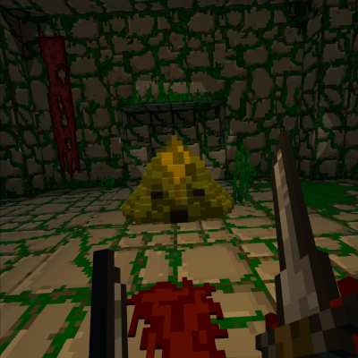 Screenshot of ancient dungeons slime boss