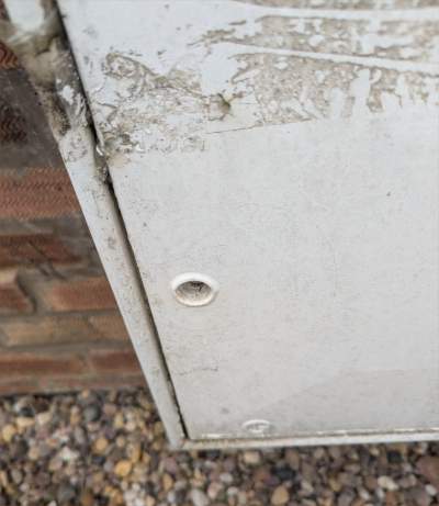 Gas meter door