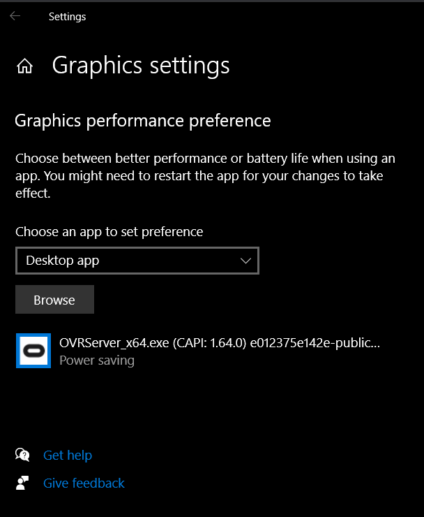 screen capture windows GFX settings