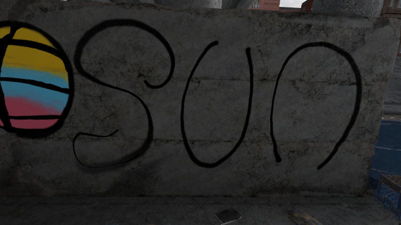 Kingspray graffiti tests in the underpass location - Oculus quest 2 - outlining