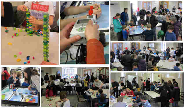 Cambridge Science Festival Lego room montage