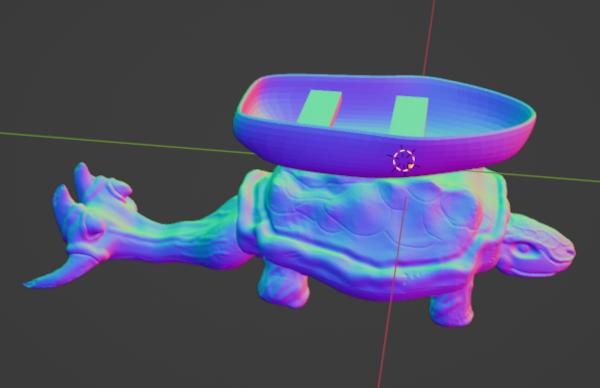 ankylosaurus UV matcap blender screenshot