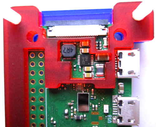 pibow zero W case top fitting a pi zero W