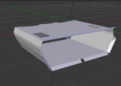3d render highlighting flat shading