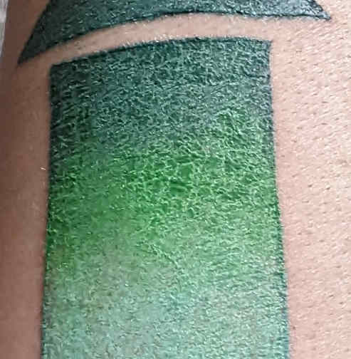 photo close up of tattoo crusting over