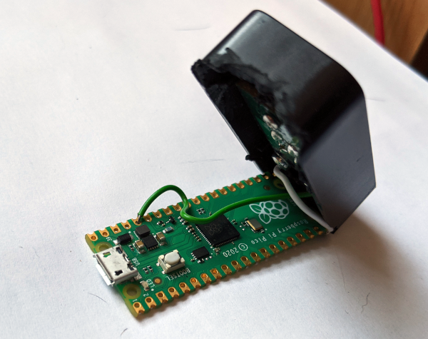 photo showing raspberry pi pico inside a doorbell